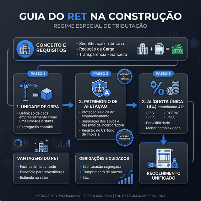 Infográfico: Como funciona o RET na Construção Civil