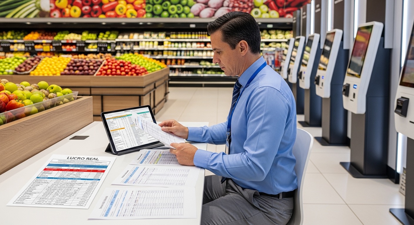 Operações de supermercado e gestão fiscal